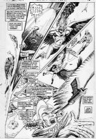VEITCH, RICK - MOORE - Swamp Thing #58 pg 16, Adam Strange fights a Hawkman Comic Art