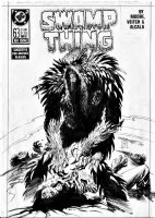 BISSETTE, STEVE & BILL SIENKIEWICZ - Swamp Thing #63 cover, large ST, revenge. penultimate Alan Moore issue! Comic Art