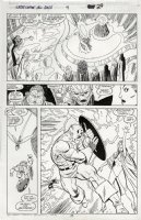 BYRNE, JOHN - Avengers West Coast Annual #4 pg 29, Captain America vs Wasp & X-Men's Storm! 1980'S Comic Art