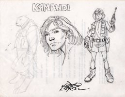 BYRNE, JOHN - Kamandi art designs - 2005  Comic Art