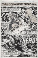 BYRNE, JOHN - Marvel Team-Up #65 1st printed in UK splash, then First US Captain Britain story Comic Art