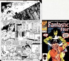 BYRNE, JOHN - Fantastic Four #275 pg 9, solo She-Hulk story - Penthouse Mag Scandal  1985 Comic Art