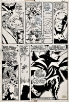 BYRNE, JOHN - Ghost Rider #20 pg 22, co-star Daredevil & 3 villains - Death's Head into Death-Stalker & Smasher 1976 Comic Art
