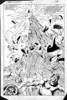 BUSCEMA, SAL - New Mutants #12 pg 10 full Splash, beach blown up - Comic Art
