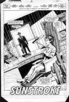 BUSCEMA, SAL - New Mutants #12 pg 1, Splash - Roberto confronts dad - Comic Art