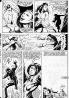 BUSCEMA, SAL - New Mutants #11 pg 20, Selene, the Balck Queen, is back in all her glory...taking on Sunspot and Psyche! Comic Art