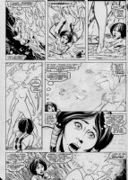 BUSCEMA, SAL - New Mutants #11 page 7, Amara recovers from her attack on Selene, confronted by vision from Danielle Moonstar! Comic Art