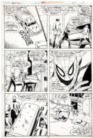 BUSCEMA, SAL - Marvel Team-Up #39 pg 17, Spider-Man after crooks carrying Human Torch in a coffin!  Comic Art