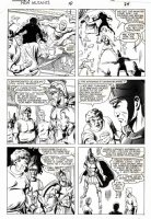 BUSCEMA, SAL - New Mutants #10 pg 18 / 24 New Mutants confront Romans   You were right -  Comic Art