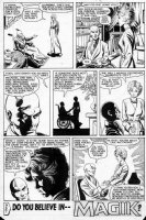 BUSCEMA, SAL - New Mutants #13 last pg 30, Magma & Prof X talk. Previews Magic -  Do You Believe In- Magik?  Comic Art