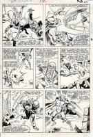 BUSCEMA, SAL - Marvel Team Up #130 pg 17, Spidey, Vision & Scarlet Witch Comic Art