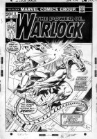 BUSCEMA, JOHN - Warlock #8 cover, Marvel's 2nd cosmic hero, last issue! 1973 Comic Art