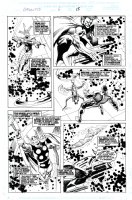 BUSCEMA, JOHN - Galactus the Devourer #6 pg 15, The Avengers, Fantastic Four and Imperial Guard place weapons to battle Galactus Comic Art