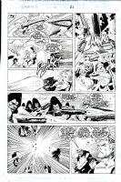 BUSCEMA, JOHN - Galactus the Devourer #6 pg 21, All the Marvel superheroes and The Shi'ar use all their powers to kill Galactus Comic Art