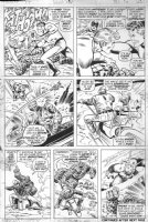 BUSCEMA, JOHN - Fantastic Four #137 pg 22, FF vs sci-fi bikers Comic Art