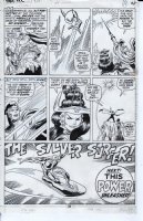 BUSCEMA, JOHN - Thor #192 pg 28, splashy panel of Silver Surfer w/ full logo. Surfer's only app. in this issue promotes him for next issue, Thor #193 1971 Comic Art