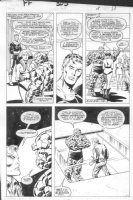 BUSCEMA, JOHN - Fantastic Four #305 pg - New FF Mr Fantastic Thing Torch Crystal  Comic Art