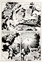 BUSCEMA, JOHN - Sub-Mariner #3 pg 17, Subby & Inhuman Triton stop monster 1968 Comic Art