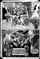 BUCKLER, RICH - What If? #25 last page, two half splashes Thor & Odin Comic Art
