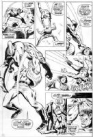 BUCKLER, RICH - Doc Savage #8 splashy pg 16, Doc vs Werewolf Comic Art