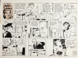 ADAMS, NEAL / STAN DRAKE studio - Juliet Jones Sunday 1/21 1967, Eve as model on an estate Comic Art