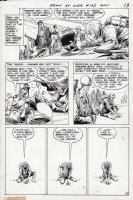 KUBERT, JOE - Our Army At War #193 pg 10, Sgt Rock sees Farmer going off the deep end over his potted seeds Comic Art
