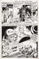 KUBERT, JOE - Our Army At War #193 pg 14, half page splash panel, Sgt Rock witnesses Farmer battling a tank with only his bare hands! Comic Art