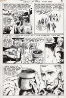 KUBERT, JOE - Our Army At War #193 pg 4, Sgt Rock is shown the flower pot, crucial to the story Comic Art
