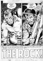 KUBERT, JOE - GI Combat #68 large pg 1 splash  The Rock , 1st Sgt Rock or key Sgt Rock prototype  1958 Comic Art