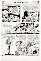 KUBERT, JOE - Our Army At War #132 2-up pg 9, Sgt Rock & orphan ala Lone Wolf & Cub 1963 Comic Art