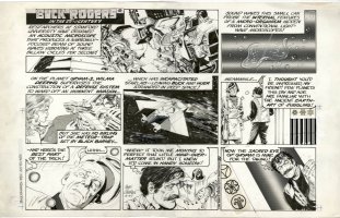MORROW, GRAY - Buck Rogers Sunday, Wilma in space + thief sneaks in 12/27 1981 Comic Art