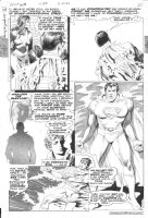 MORROW, GRAY - DC Presents #65 pg 16, large Superman + Madame Xanadu Comic Art