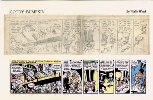 WOOD, WALLY - Wham-O Giant Comics #1 Goody Bumpkin Fairy Tale pencil daily #11 1965-66 Comic Art
