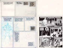 WOOD, WALLY - Wizard King GN #1 pencil pg 20, villain Anark plots 1970spencil pg 20, villain Anark plots 1970s Comic Art