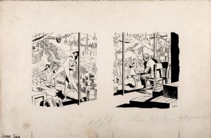WOOD, WALLY - Worlds of If V9 #4 pinup -  Gravy Train  1960 Comic Art
