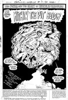 WOOD, WALLY & GARCIA-LOPEZ - Hercules #3 pg 1, splash. Hercules, Kevin, Basil enter Underworld  1975 Comic Art