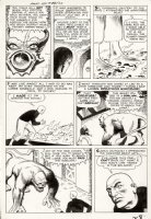KIRBY, JACK / STEVE DITKO - Amazing Adventures #1 large pg 3, first Marvel Hero -  Dr Droom / Druid vs Gorlion 1961 Comic Art