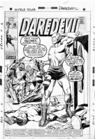 SEVERIN, MARIE- Daredevil #68 cover, DD's boxing origin 1970 Comic Art