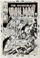 SEVERIN, MARIE / JOHNNY CRAIG - Iron Man #24 Cover Iron Man, Madame Masque 1970 Comic Art