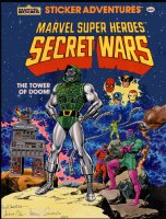SEVERIN, MARIE / FRED KIDA - Secret Wars book color cover, Doom + Marvel heroes & villains 1984 Comic Art