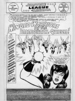 SEKOWSKY, MIKE - Justice League of America #60 pg 1, The entire Justice League plus guest-star Batgirl versus Queen Zazzala the imortal Comic Art