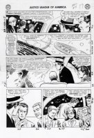SEKOWSKY, MIKE - Justice League of America #19 pg 19,  all of the JLA members in their civies Comic Art