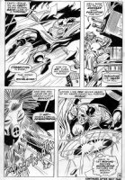 COLAN, GENE - Captain America #130 page 18 Cap versus Whirlwind and Porupine Comic Art
