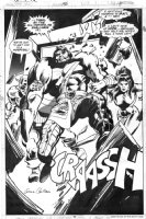 COLAN, GENE - Daredevil #156 pg 11, full splash page as the Avengers rescue Daredevil from the brink of death! Comic Art
