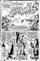 COLAN, GENE - Iron Man #1 page 16, half page splash as Iron Man faces the full force of AIM. Historic first issue! Comic Art