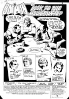 COLAN, GENE - Detective Comics #533 pg 1 Splash gang file - Batman series 1983 Comic Art