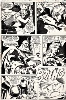 COLAN, GENE - Howard the Duck #18 pg 11, Steve Gerber's  Beverly -captive of Dr Bong - signed 1977 Comic Art