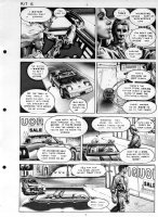 CORBEN, RICHARD - Rip In Time pg 6,  blonde & guy on joy ride 1986 Comic Art