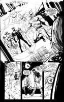 SIENKIEWICZ, BILL - JSA 80-Page Giant 2010 #1 splashy pg 9, large shot - JSA team Comic Art