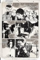 SIENKIEWICZ, BILL - New Mutants #19 pg 5, Magik & NM team visit hospital after Demon-Bear ala film Comic Art